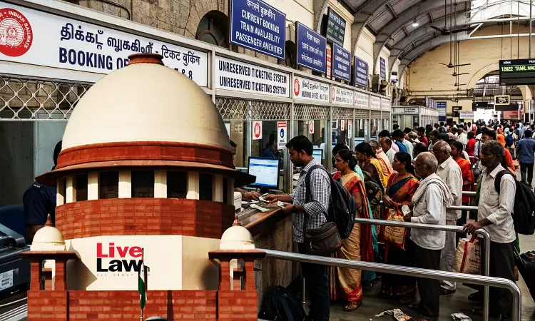 Railway Travel Insurance Cannot Be Limited To Online Tickets, Must Be Available To Counter Ticket Passengers Too: Supreme Court