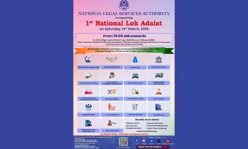 NALSA Announces 1st National Lok Adalat Of 2026 To Be Held On March 14