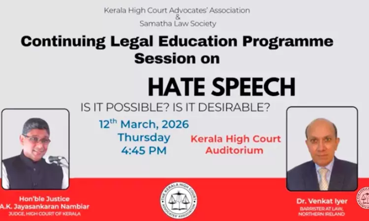 We Have Ethical Duty Not To Engage In Certain Conduct: Barrister Dr Venkat Iyer Speaks At Event On Legal Regulation Of Hate Speech