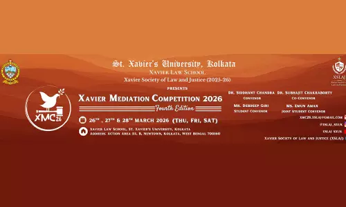 Xavier Law School To Host 4th Xavier Mediation Competition 2026 Xavier Law School To Host 4th Xavier Mediation Competition 2026