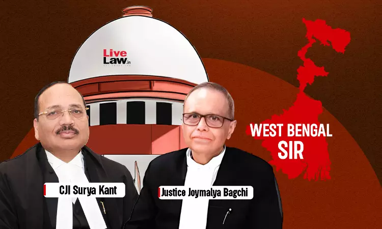 West Bengal SIR | Cant Allow Deleted Persons To Vote In 2026 Elections When Their Appeals Are Pending : Supreme Court West Bengal SIR | Cant Allow Deleted Persons To Vote In 2026 Elections When Their Appeals Are Pending : Supreme Court