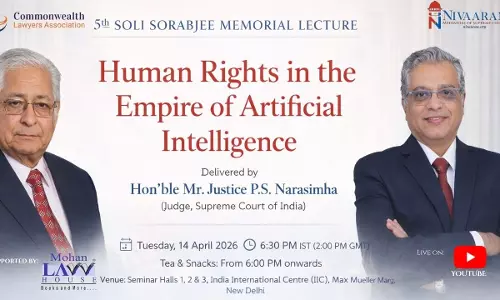 5th Soli Sorabjee Memorial Lecture To Be Held At India International Centre Today