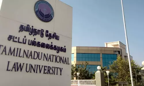 TNNLU Students Protest Over Vice Chancellors Remark Saying Women Students Wearing Shorts Invites Sexual Harassment