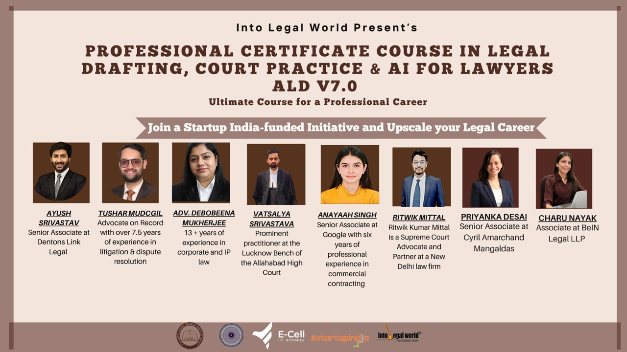 [Advertisement] Advanced Certificate Course In Legal Drafting, Court ...