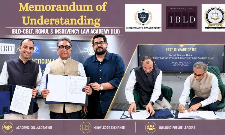 RGNUL Hosts Practicum Lecture On Next 10 Years of IBC; IBLD Signs MoU With Insolvency Law Academy