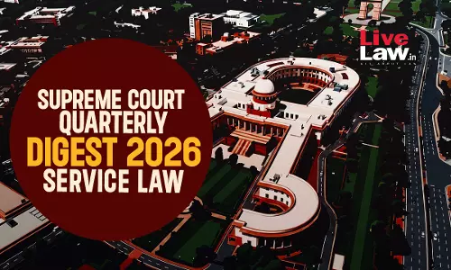 Supreme Court Quarterly Digest 2026 - Service Law