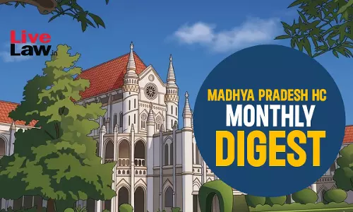 Madhya Pradesh High Court Monthly Digest: May, 2026