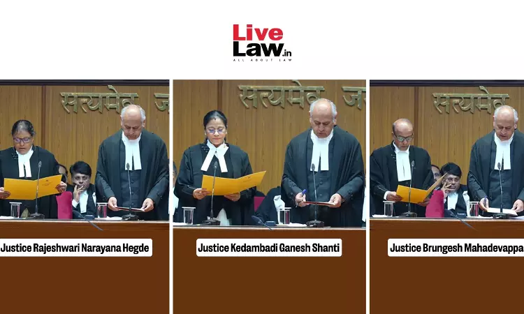 Three Judicial Officers Sworn-In As Additional Judges Of Karnataka High Court