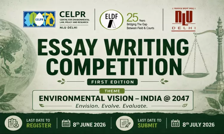 NLU Delhi Launches Essay Writing Competition On Environmental Vision – India @2047; Winner To Receive ₹20,000
