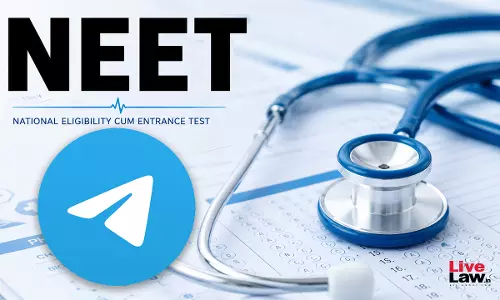 NEET Re-Exam: Centre Restricts Access To Telegram Till June 22 To Prevent Paper Leak NEET Re-Exam: Centre Restricts Access To Telegram Till June 22 To Prevent Paper Leak