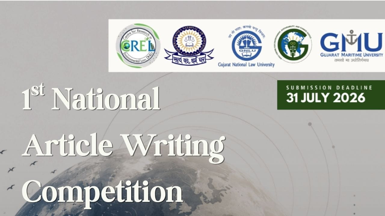 DNLU Jabalpur Invites Submissions For 1st National Article Writing Competition On Environmental Law, Sustainability And Climate Justice