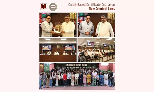 NLU Delhi Organises Interactive Session With Ravi Shankar Prasad On New Criminal Laws
