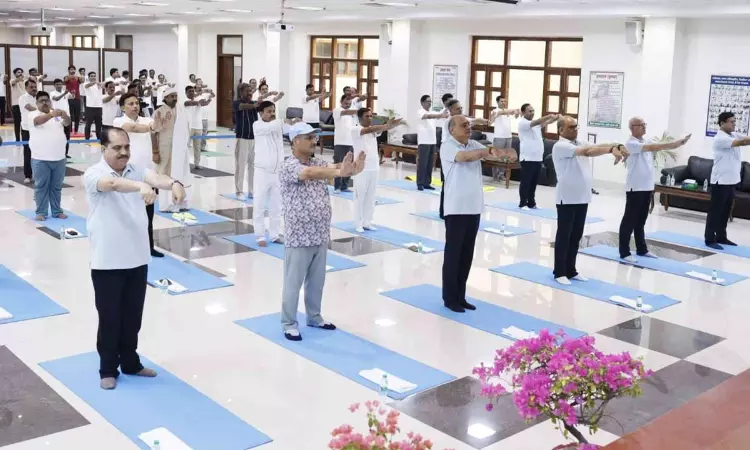 Allahabad High Courts Lucknow Bench Organises Special Yoga Session To Mark 12th International Yoga Day