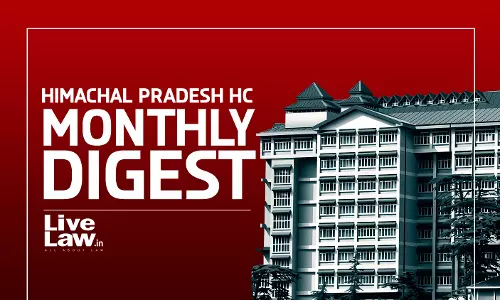 Himachal Pradesh High Court Monthly Digest : June 2026