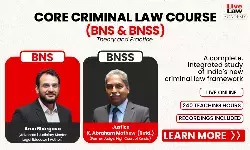 Master BNS & BNSS: LiveLaw Academy Launches Expert-Led Criminal Law Courses Master BNS & BNSS: LiveLaw Academy Launches Expert-Led Criminal Law Courses