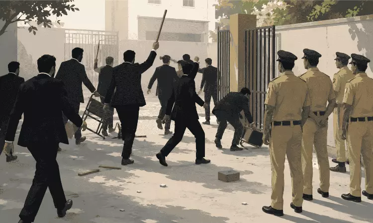 Why Were Cops Mute Spectators? Allahabad High Court Questions Lucknow Police Over Alleged Inaction During Lawyers Rampage Why Were Cops Mute Spectators? Allahabad High Court Questions Lucknow Police Over Alleged Inaction During Lawyers Rampage