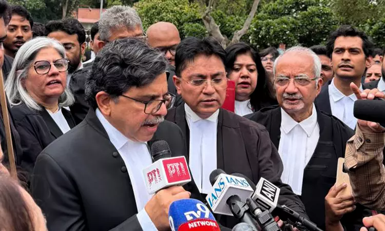 Supreme Court Lawyers Recite Preamble Amid Student Protests