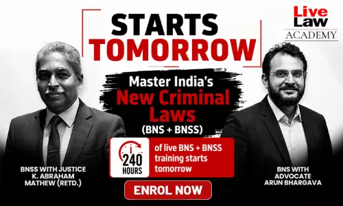This Tuesday - Criminal Laws (BNS+BNSS) Combo Course 2026 is Starting. Learn From Justice K.Abraham Mathew and Advocate Arun Bhargava