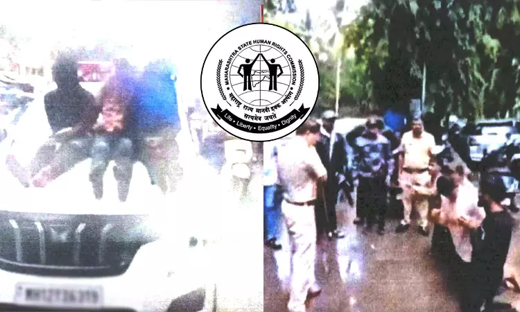 MSHRC Takes Suo Motu Notice Of Pune Police Tying Accused To Vehicle Bonnet, Parading Them; Issues Notices To Top Officials