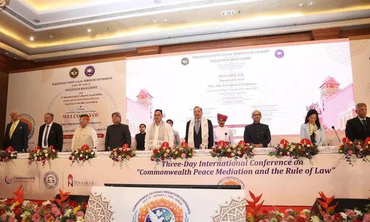 Jaipur Declaration Adopted At Commonwealth Peace Mediation Conference; RSLSA Launches Nyayayan Digital Judicial Initiative Jaipur Declaration Adopted At Commonwealth Peace Mediation Conference; RSLSA Launches Nyayayan Digital Judicial Initiative