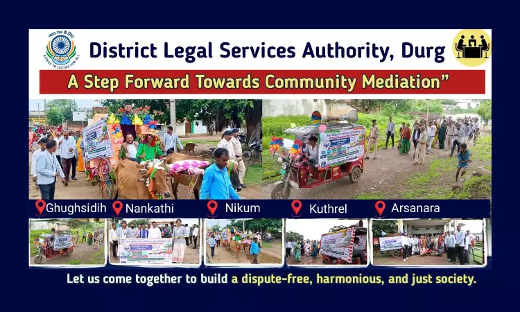 Durg DLSA Takes Justice on Wheels Via Bullock Cart On Hareli, Covers 5 Villages In 5 Days For Community Mediation Durg DLSA Takes Justice on Wheels Via Bullock Cart On Hareli, Covers 5 Villages In 5 Days For Community Mediation