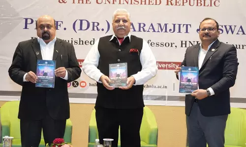 HNLU Celebrates 80th Independence Day With Gandhi Memorial Lecture