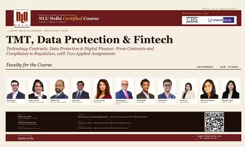 [Advertisement] NLU Delhi x Mentblue Launch Certificate Course On TMT, Data Protection & Fintech – Register Now!