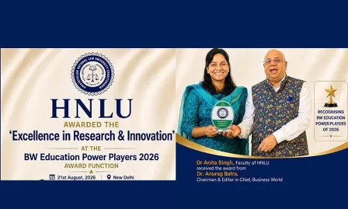 HNLU Wins BW Education Award For Excellence in Research & Innovation