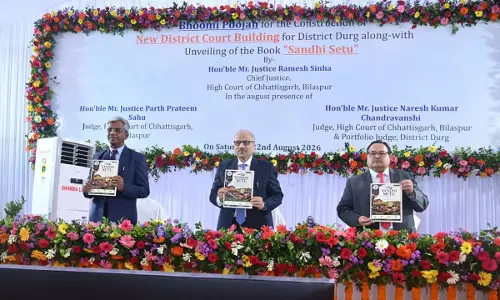 Chief Justice Ramesh Sinha Lays Foundation Stone For New Durg Court Complex, Launches Digital Justice Initiatives