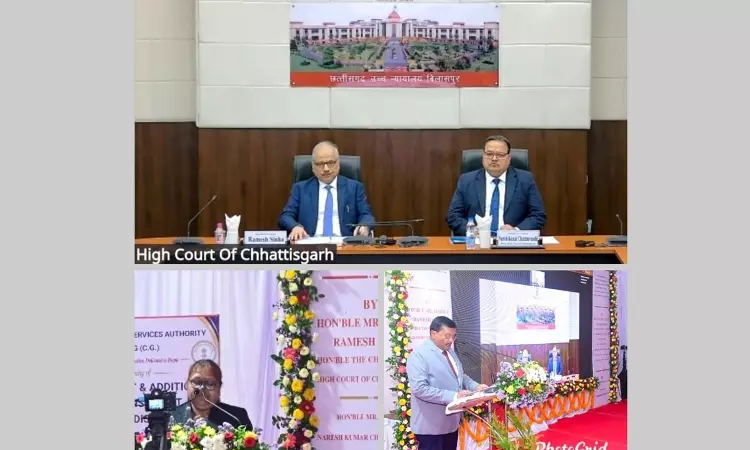 Chhattisgarh HC Chief Justice Ramesh Sinha Virtually Inaugurates District & Additional Sessions Court, Family Court Camp Court At Bhilai-3 Chhattisgarh HC Chief Justice Ramesh Sinha Virtually Inaugurates District & Additional Sessions Court, Family Court Camp Court At Bhilai-3