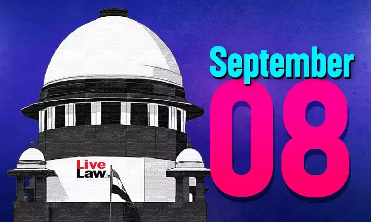 Supreme Court Daily Round-Up: September 8, 2026