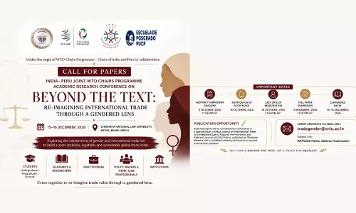 CNLU, Patna To Host The First India-Peru Joint WTO Chairs Programme