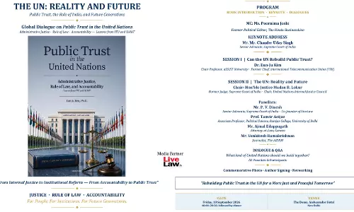 Book Launch On The UN: Reality And Future To Be Held In New Delhi On September 18 Book Launch On The UN: Reality And Future To Be Held In New Delhi On September 18