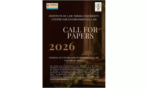 Nirma University Invites Papers For Journal Of Centre For Environmental Law On “Law, Technology And Environment”