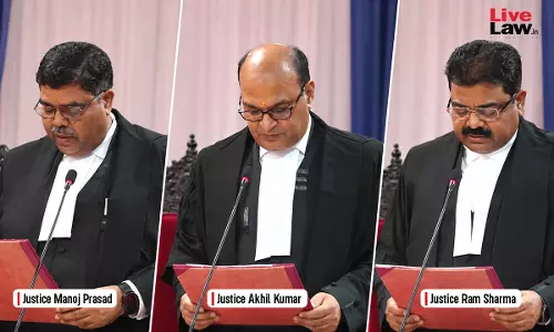 Three Judicial Officers Sworn-In As Judges Of Jharkhand High Court Three Judicial Officers Sworn-In As Judges Of Jharkhand High Court