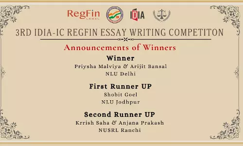 IDIA Rajasthan Announces Winners Of 3rd IDIA–IC RegFin Legal Essay Writing Competition IDIA Rajasthan Announces Winners Of 3rd IDIA–IC RegFin Legal Essay Writing Competition