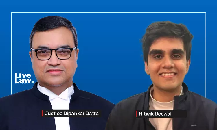 Justice Dipankar Datta Pays Tribute To Law Clerk Who Passed Away, Dedicates Judgment To Him Justice Dipankar Datta Pays Tribute To Law Clerk Who Passed Away, Dedicates Judgment To Him