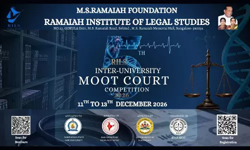 RILS Invites Registrations For 5th Inter-University Moot Court Competition 2026 RILS Invites Registrations For 5th Inter-University Moot Court Competition 2026