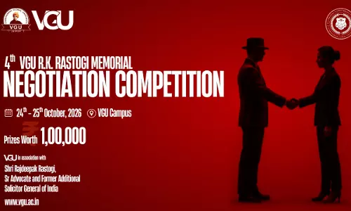 VGU R.K. Rastogi Memorial Negotiation Competition 2026 To Be Held On October 24-25; Registrations Open