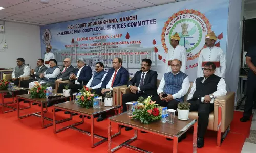 Jharkhand High Court Holds Mega Blood Donation Camp In Association With Legal Services Committee, Advocates Association, Sadar Hospital & Others