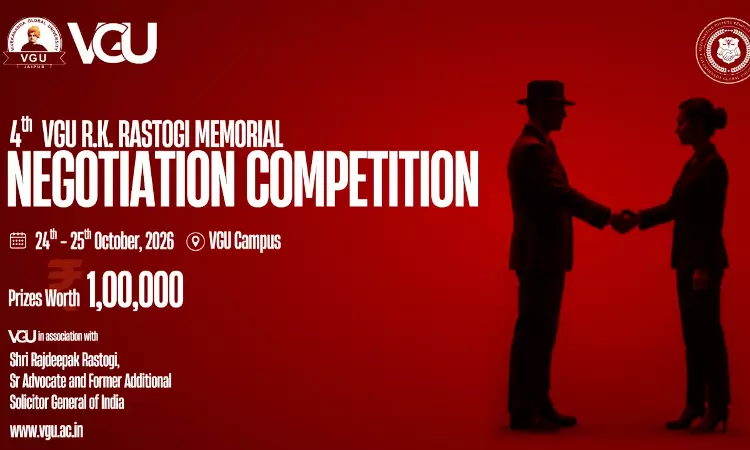 VGU R.K. Rastogi Memorial Negotiation Competition 2026 To Be Held On October 24-25; Registrations Open VGU R.K. Rastogi Memorial Negotiation Competition 2026 To Be Held On October 24-25; Registrations Open