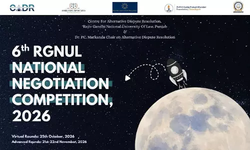 6th RGNUL National Negotiation Competition, 2026 6th RGNUL National Negotiation Competition, 2026