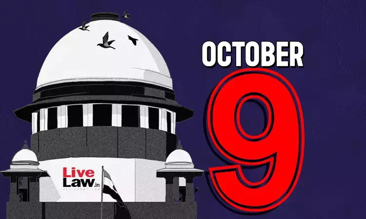 Supreme Court Daily Round-Up : October 9, 2026
