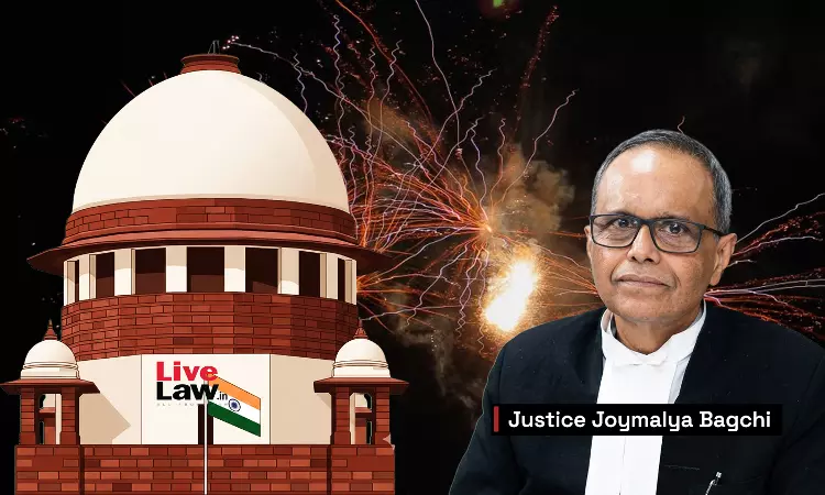 What Does Religion Have To Do With Firecrackers? Asks Justice Joymalya Bagchi