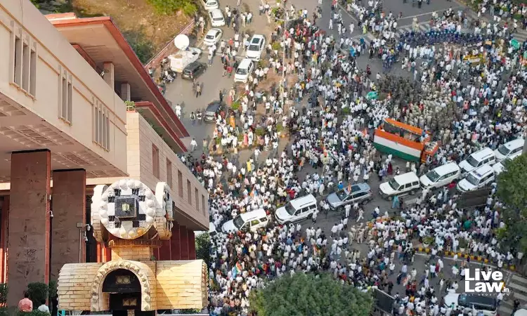 Delhi High Court Seeks Centres Stand On PILs To Implement SC Directions To Prevent Protests From Disrupting Traffic, Businesses Delhi High Court Seeks Centres Stand On PILs To Implement SC Directions To Prevent Protests From Disrupting Traffic, Businesses