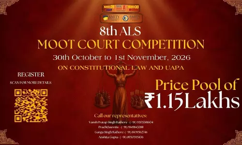 Amity Law School, Haryana To Host 8th ALS Moot Court Competition 2026 From 30th October To 1st November 2026