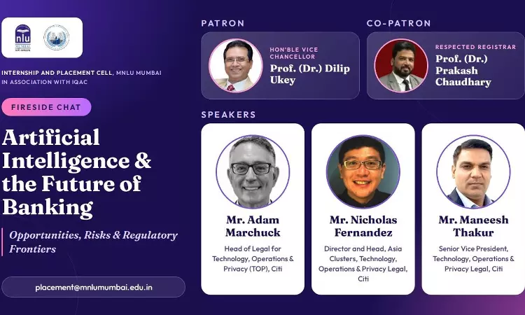 MNLU Mumbai To Host Fireside Chat On Artificial Intelligence And Future Of Banking MNLU Mumbai To Host Fireside Chat On Artificial Intelligence And Future Of Banking