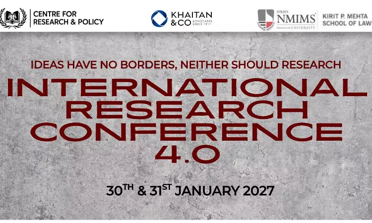 NMIMS Kirit P. Mehta School Of Law, Mumbai, To Organise International Research Conference 2027