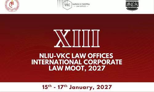 13th NLIU–VKC Law Offices International Corporate Law Moot, 2027; Register By November 3 13th NLIU–VKC Law Offices International Corporate Law Moot, 2027; Register By November 3