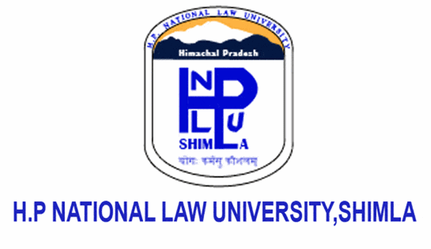 Assistant Professor (Law) Vacancy At Himachal Pradesh National Law University, Shimla